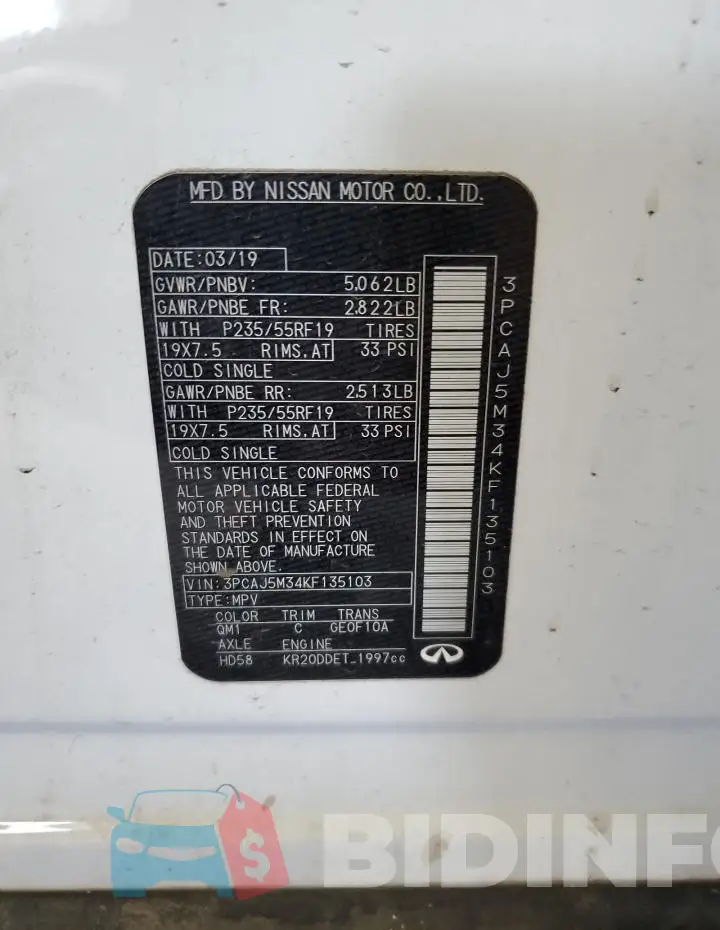 3PCAJ5M34KF135103 Photo# 14