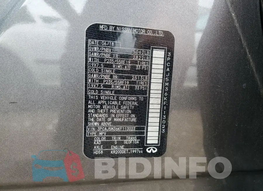 3PCAJ5M36KF113023 Photo# 13