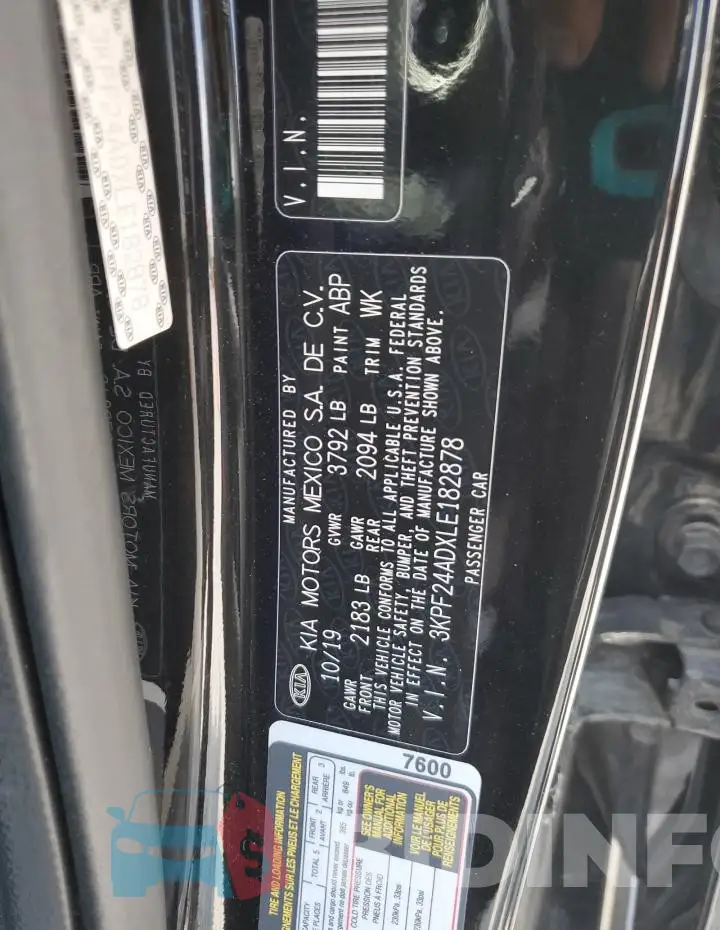 3KPF24ADXLE182878 Photo# 12