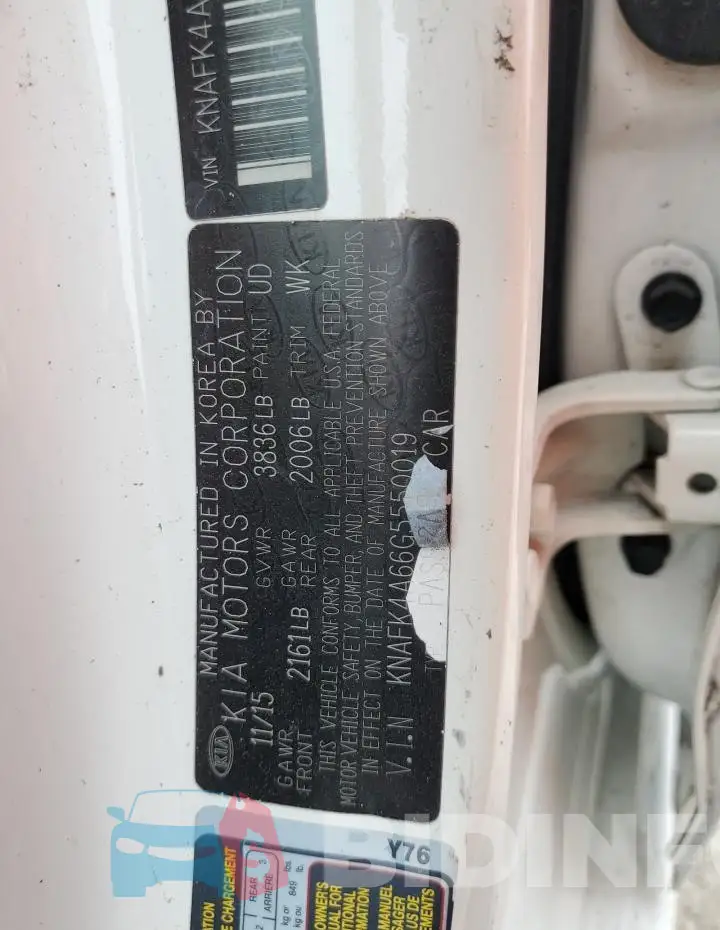 KNAFK4A66G5550019 Photo# 12