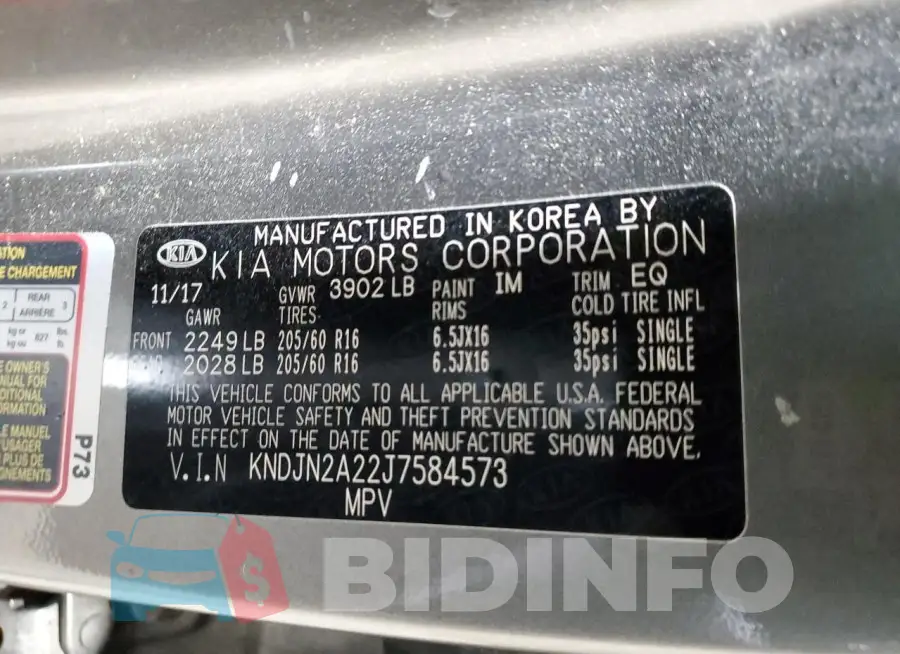 KNDJN2A22J7584573 Photo# 13