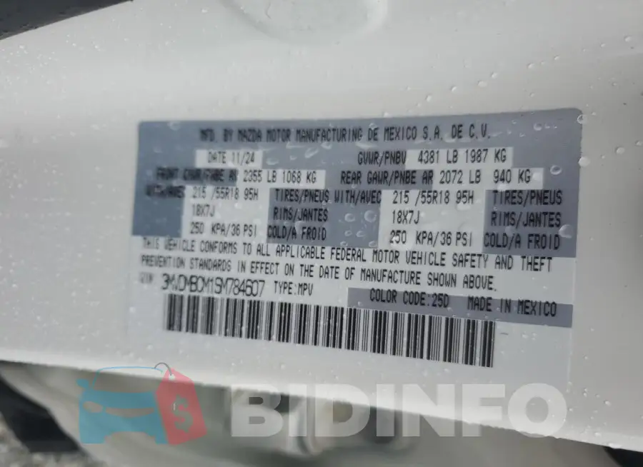 3MVDMBCM1SM784607 Photo# 13