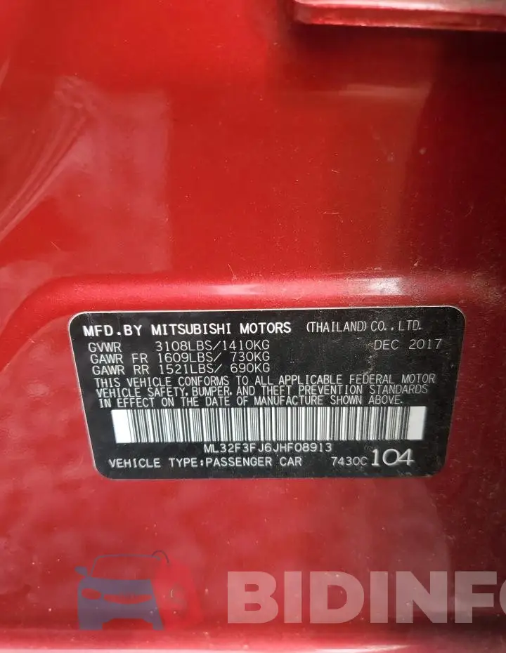 ML32F3FJ6JHF08913 Photo# 12