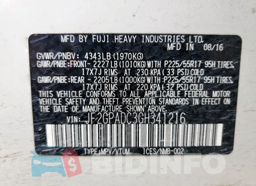 JF2GPADC3GH341216 Photo# 13