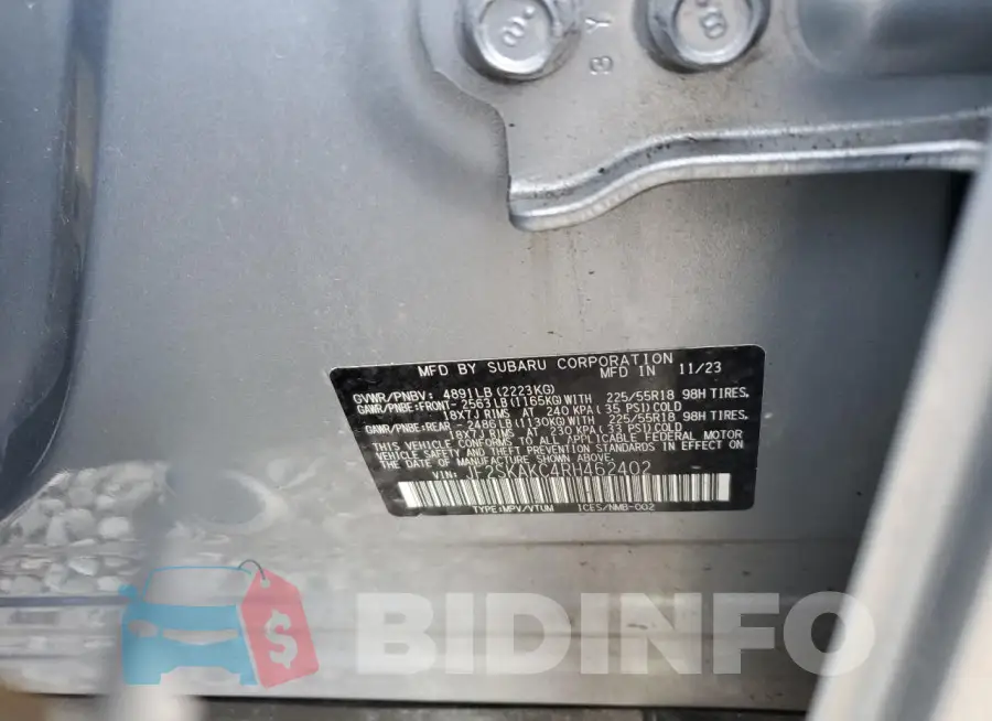 JF2SKAKC4RH462402 Photo# 13