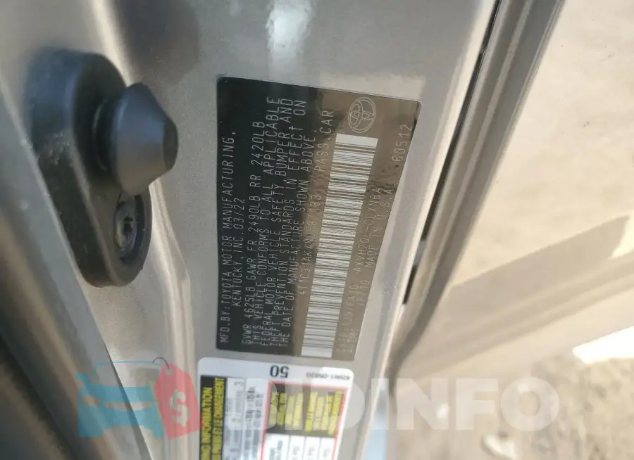 4T1C31AKXNU587183 Photo# 13