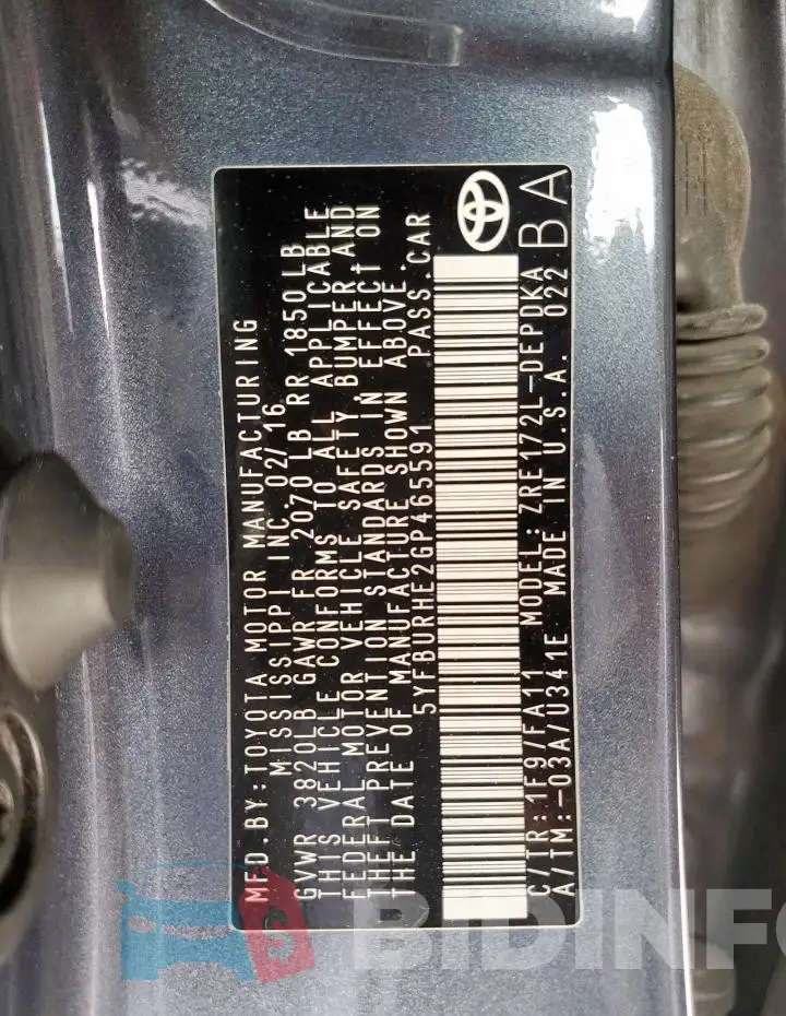 5YFBURHE2GP465591 Photo# 12