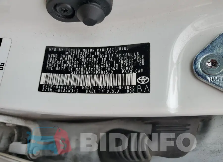 5YFBURHE4HP694503 Photo# 12