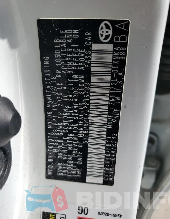 5YFBURHEXJP815783 Photo# 12