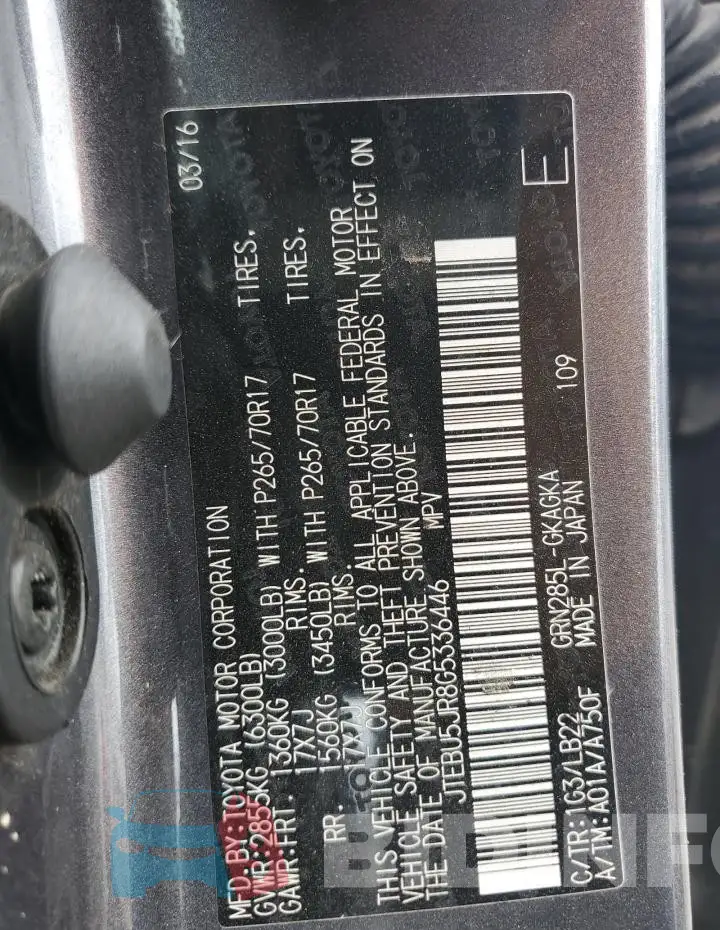 JTEBU5JR8G5336446 Photo# 13