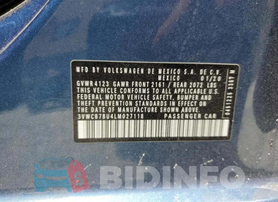 3VWCB7BU4LM027118 Photo# 12