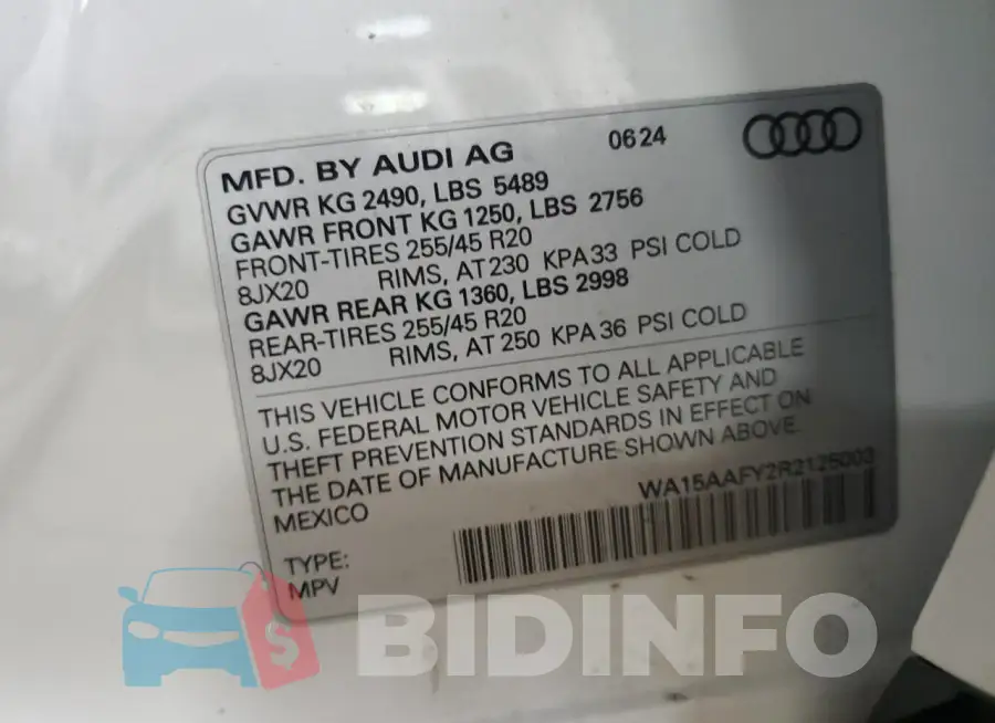 WA15AAFY2R2125003 Photo# 14