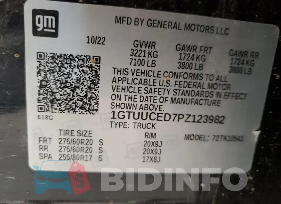 1GTUUCED7PZ123982 Photo# 12