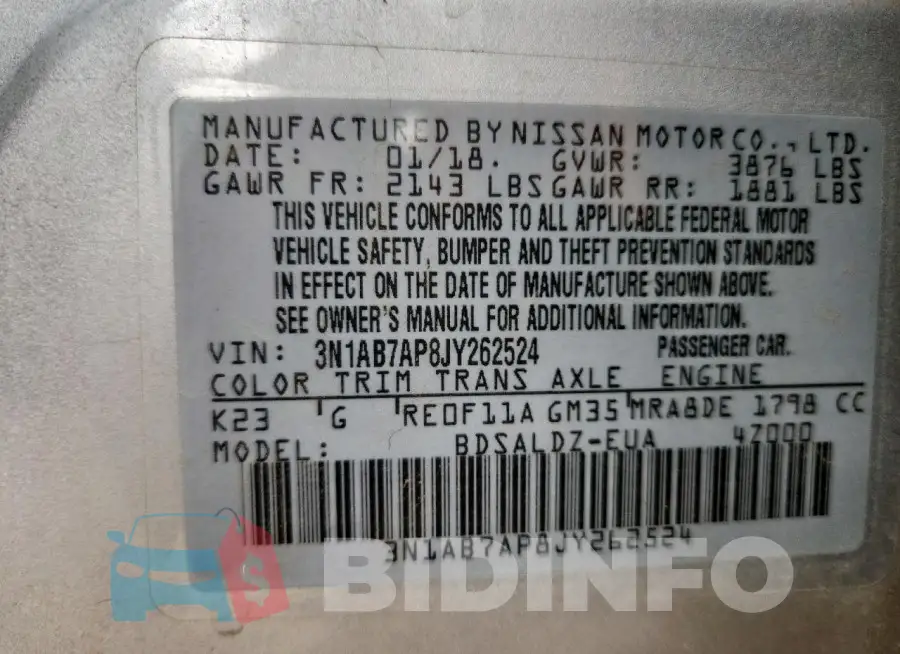 3N1AB7AP8JY262524 Photo# 12