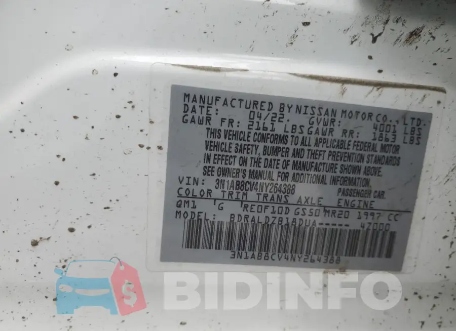 3N1AB8CV4NY264388 Photo# 12