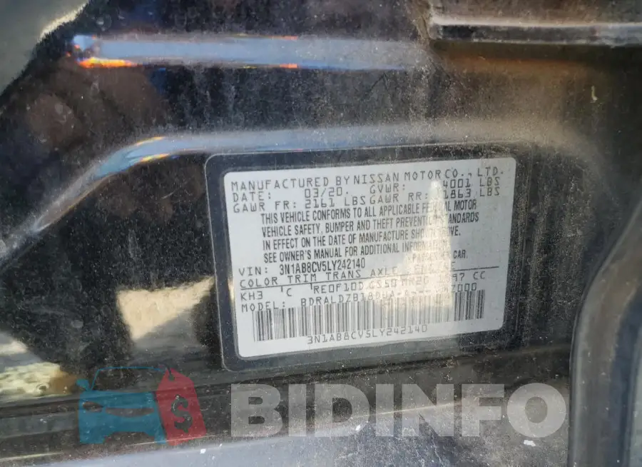 3N1AB8CV5LY242140 Photo# 13