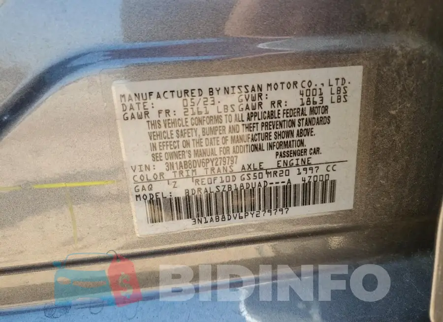 3N1AB8DV6PY279797 Photo# 12