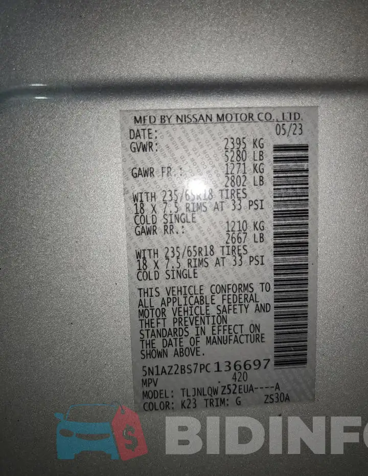 5N1AZ2BS7PC136697 Photo# 13