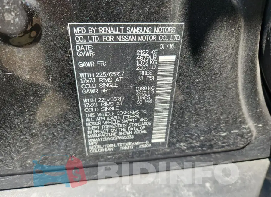 KNMAT2MV3GP655333 Photo# 13