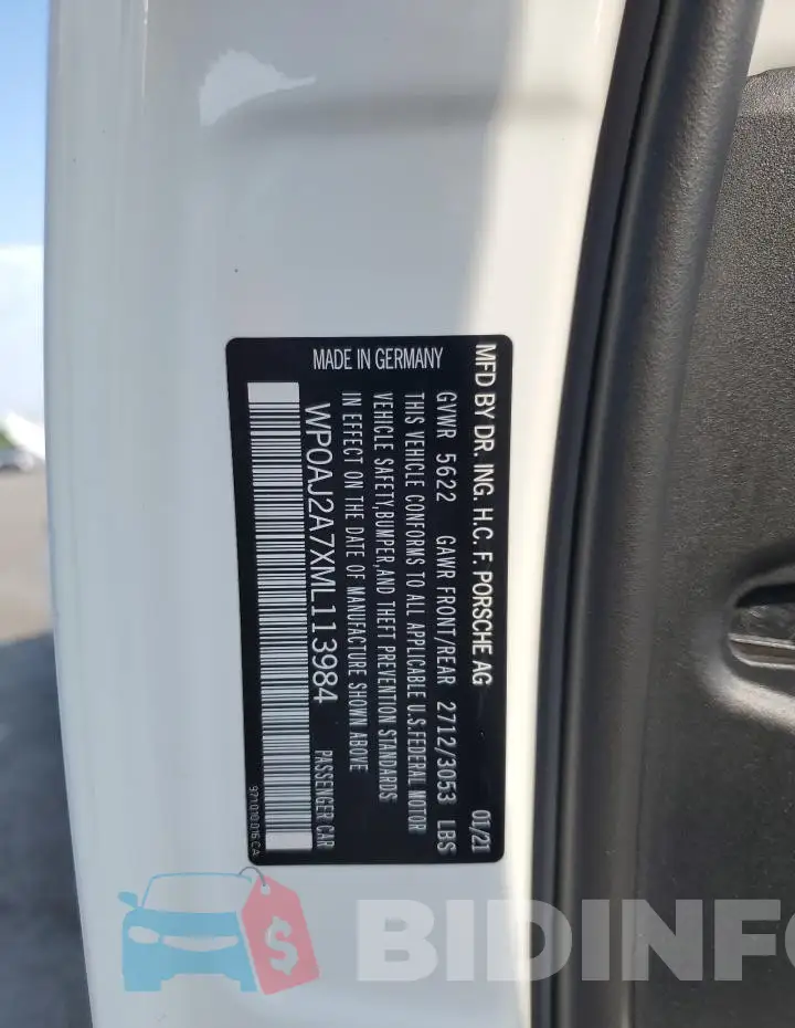 WP0AJ2A7XML113984 Photo# 12