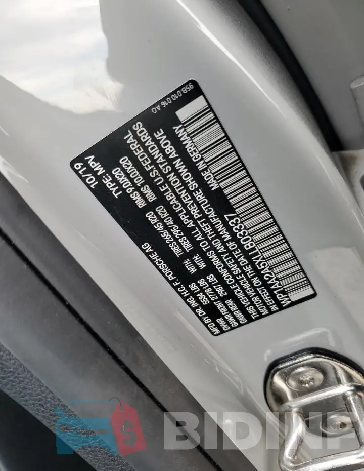 WP1AA2A5XLLB03337 Photo# 13