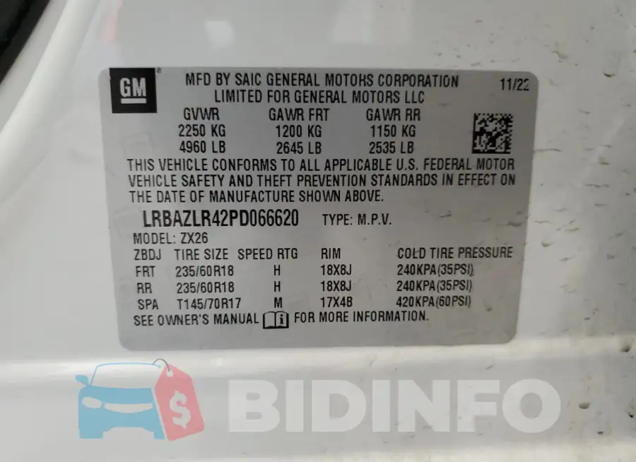 LRBAZLR42PD066620 Photo# 13