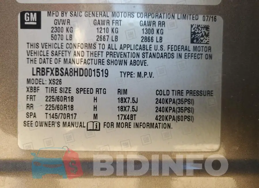 LRBFXBSA8HD001519 Photo# 12