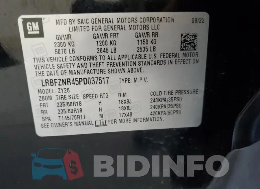 LRBFZNR45PD037517 Photo# 12