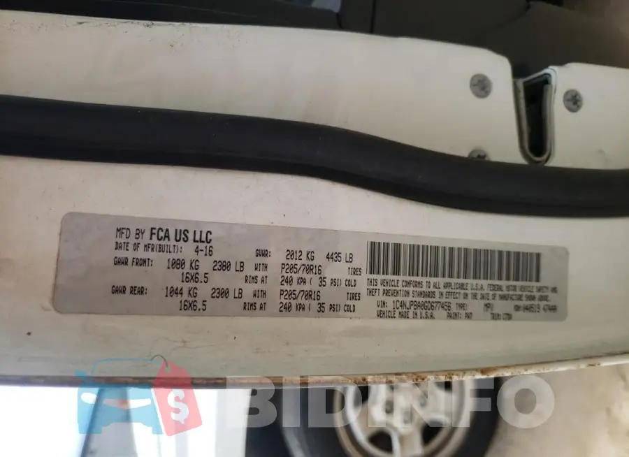 1C4NJPBA0GD677456 Photo# 13