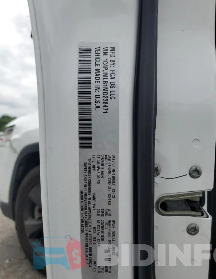 1C4PJMLB1MD238471 Photo# 13