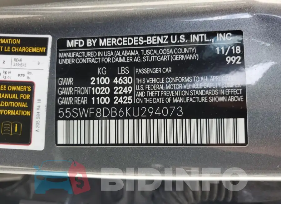55SWF8DB6KU294073 Photo# 12