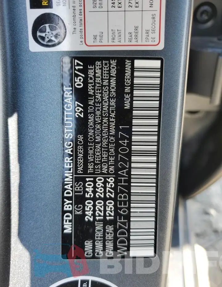 WDDZF6EB7HA270471 Photo# 12