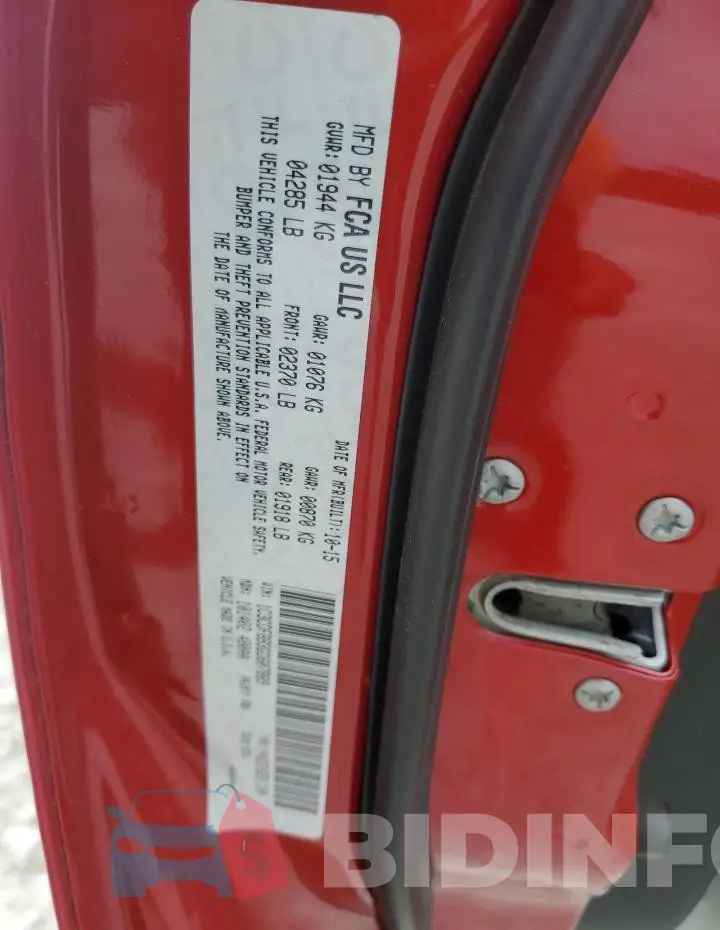 1C3CDFBB3GD607889 Photo# 12