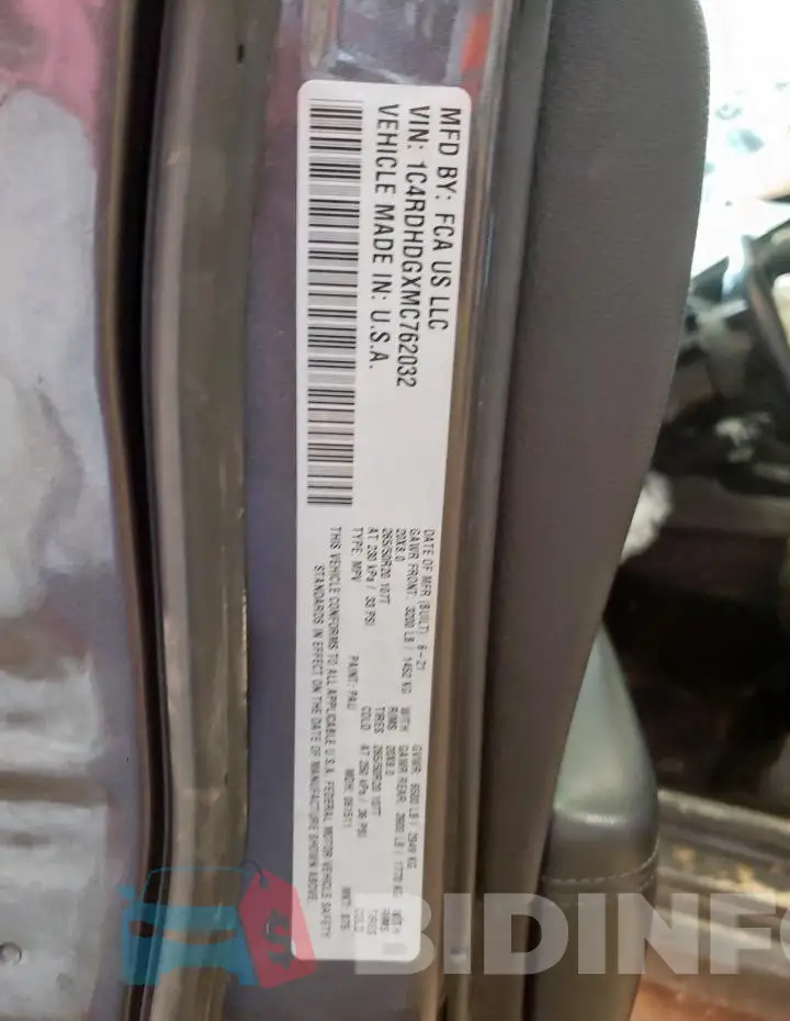 1C4RDHDGXMC762032 Photo# 12