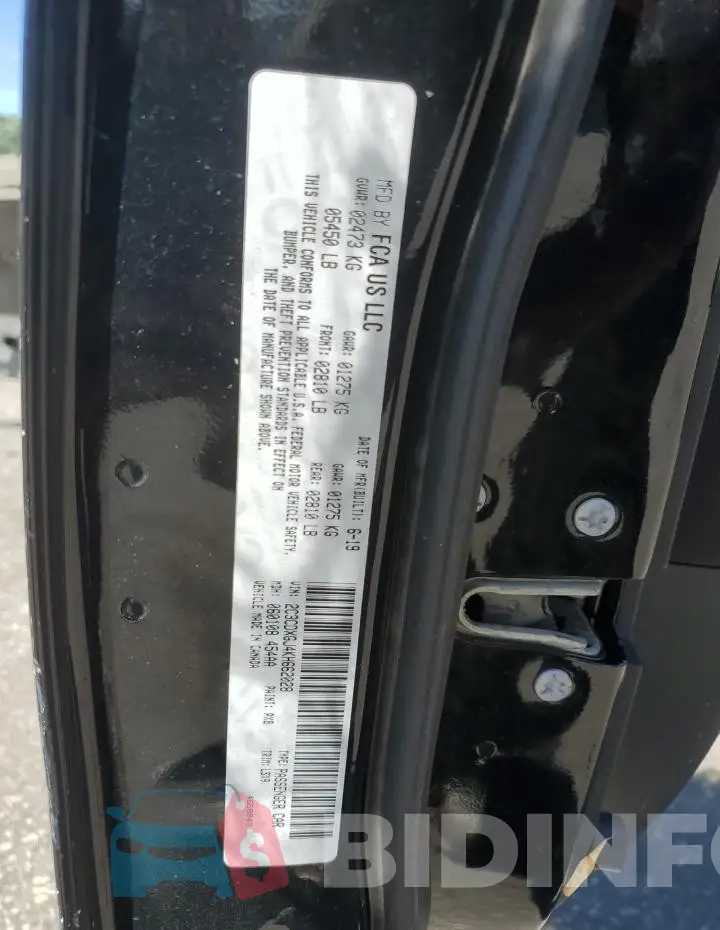 2C3CDXGJ4KH662028 Photo# 12