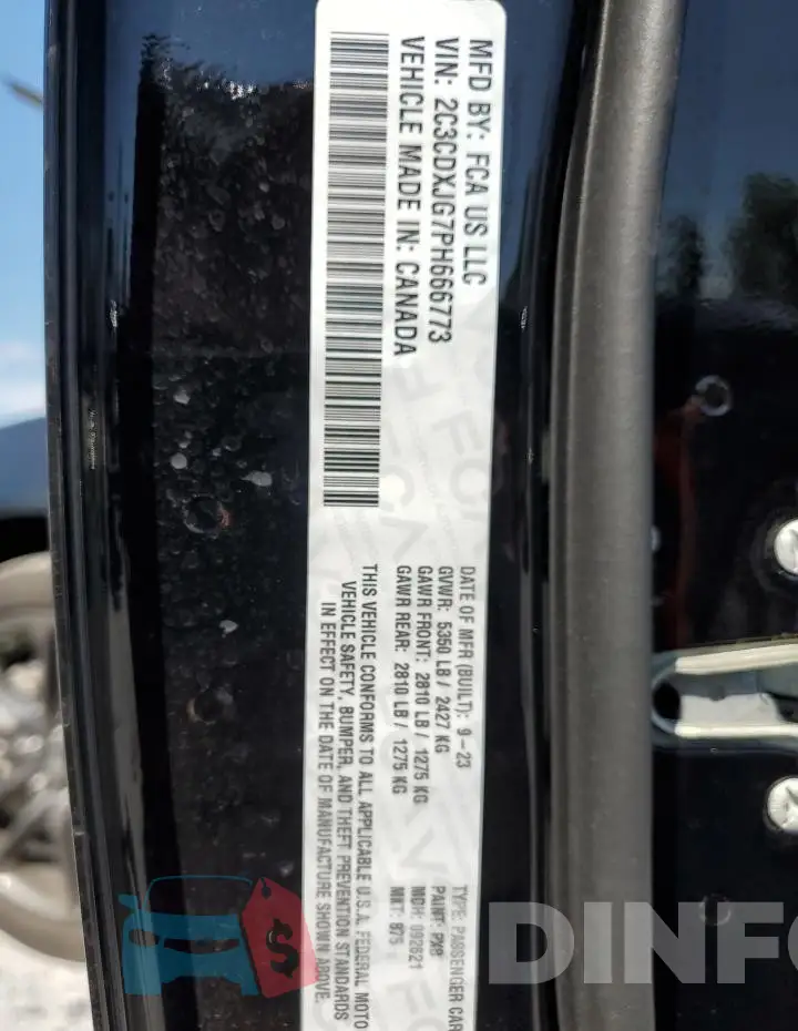 2C3CDXJG7PH666773 Photo# 12