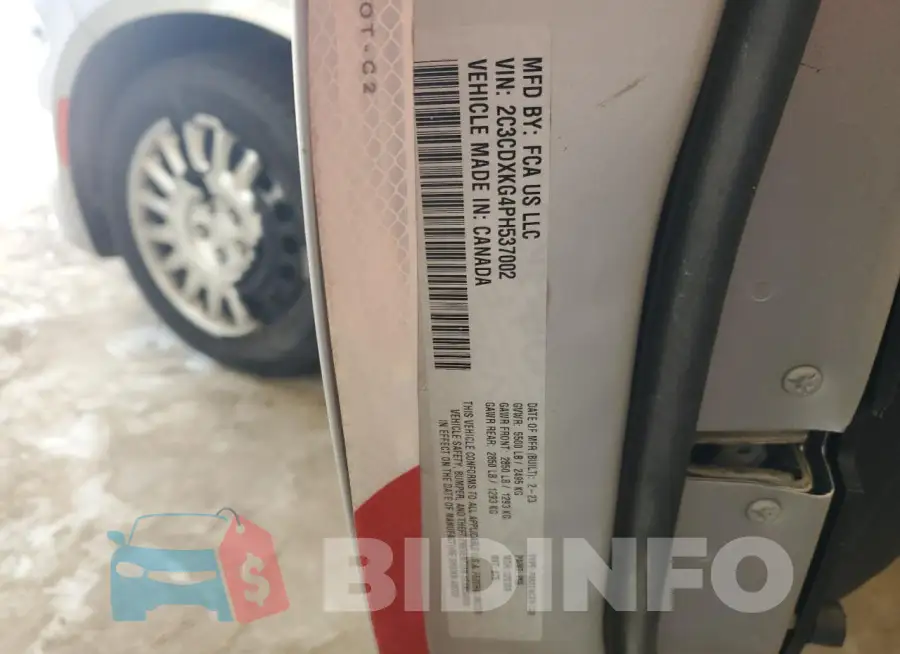 2C3CDXKG4PH537002 Photo# 12