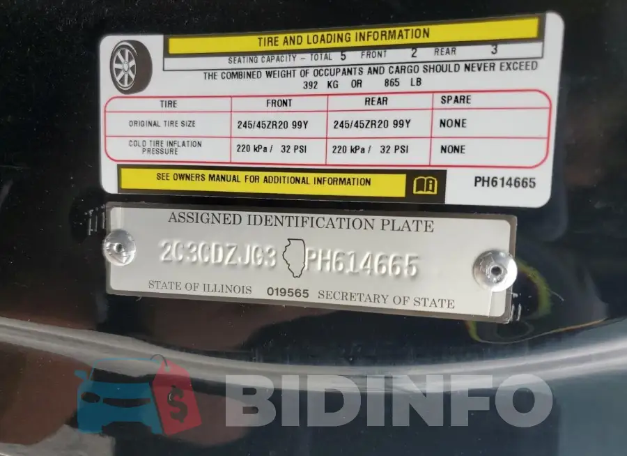 2C3CDZJG3PH614665 Photo# 12