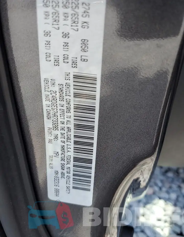 2C4RDGEG7HR733285 Photo# 13