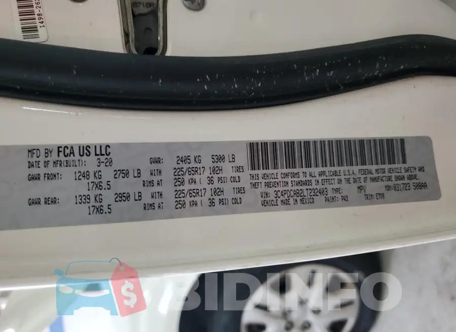 3C4PDCAB2LT232403 Photo# 13