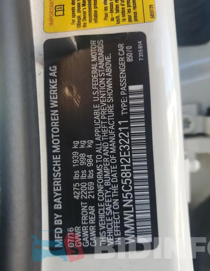 WMWLN5C58H2E32211 Photo# 12
