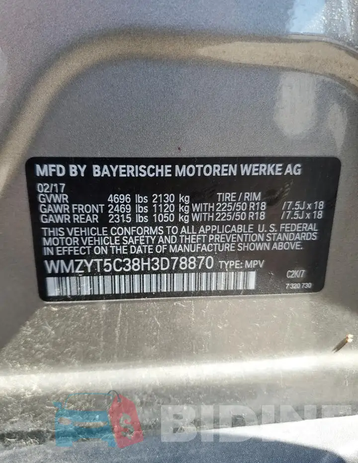 WMZYT5C38H3D78870 Photo# 13