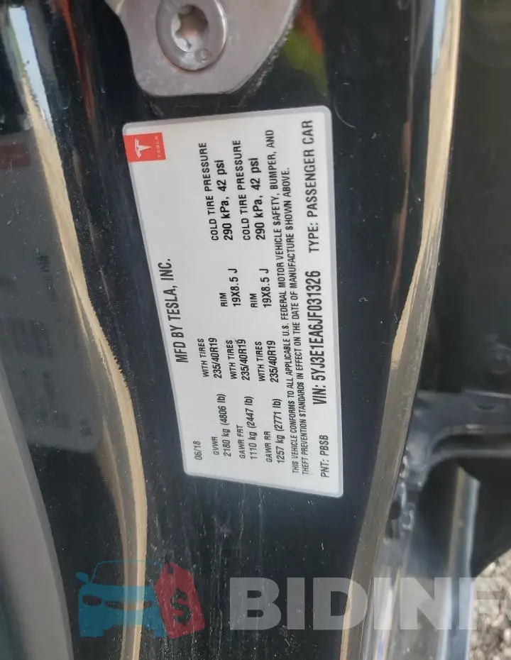 5YJ3E1EA6JF031326 Photo# 12