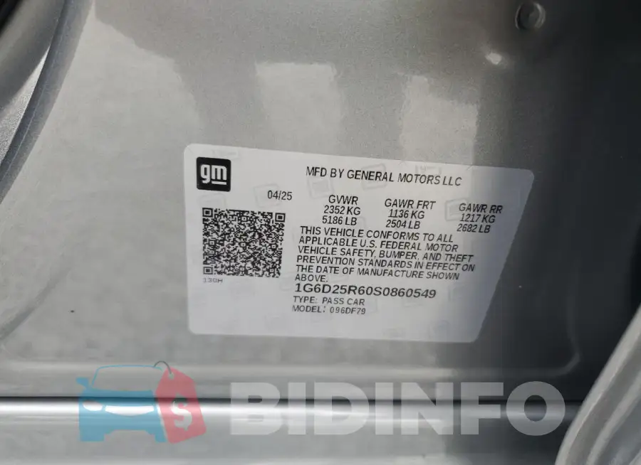 1G6D25R60S0860549 Photo# 12