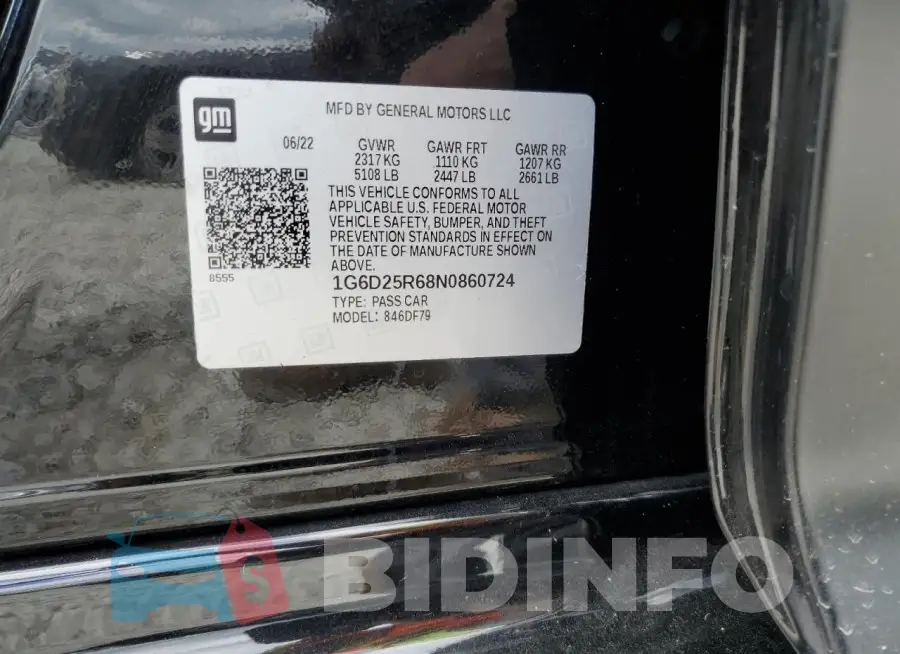 1G6D25R68N0860724 Photo# 13