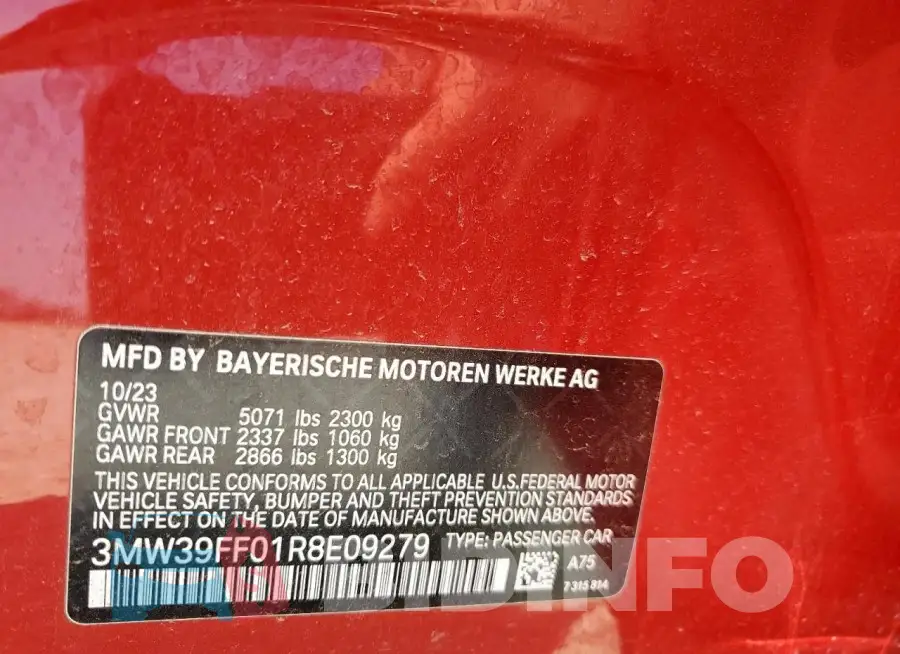 3MW39FF01R8E09279 Photo# 12