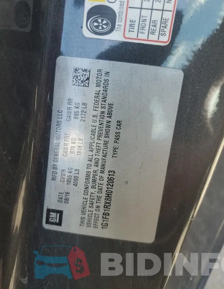 1G1FB1RX8H0120613 Photo# 12