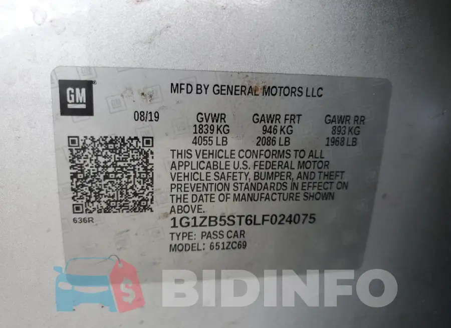 1G1ZB5ST6LF024075 Photo# 12