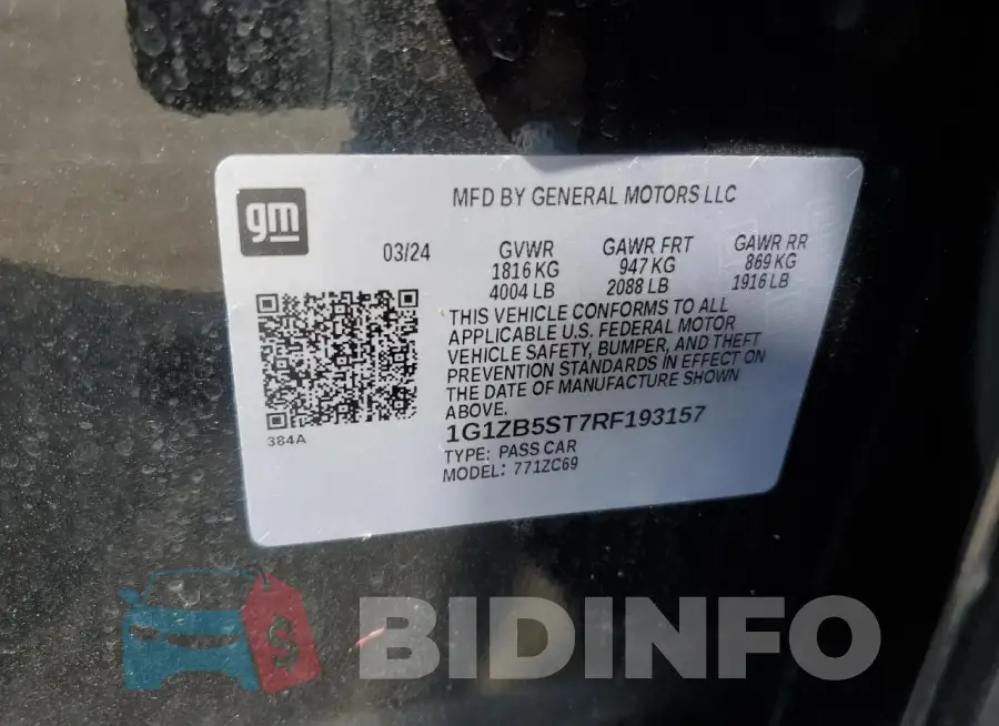 1G1ZB5ST7RF193157 Photo# 12