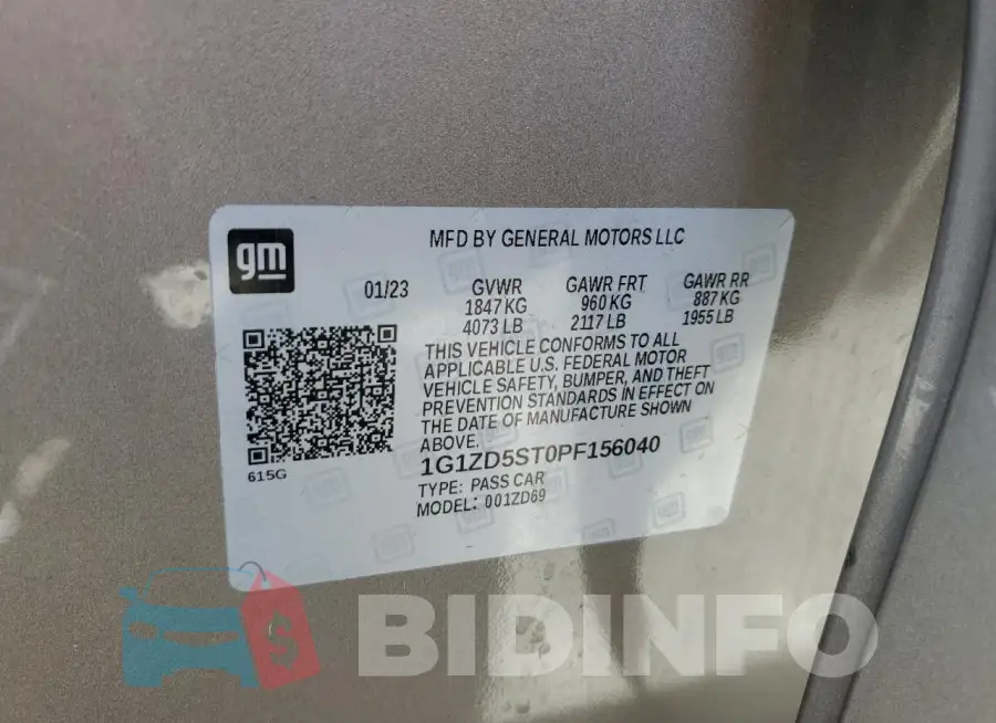 1G1ZD5ST0PF156040 Photo# 12
